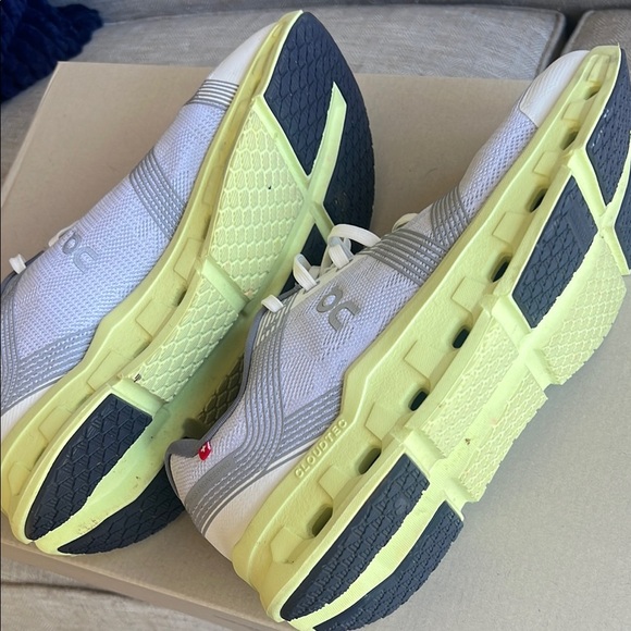 On Running Gray and Lime Sneakers - Picture 6 of 10